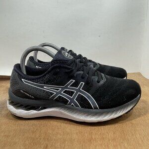 Asics Gel Nimbus 23 Women Size 8 Running Shoes Sneakers Black White 1012A885